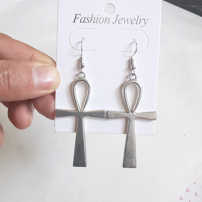 Women'S Egyptian Accessories - Anting-anting salib Ankh Besar Mesir anting-anting