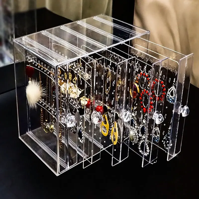 Women Accessories Drawer - Kotak penyimpanan anting-anting plastik laci perhiasan