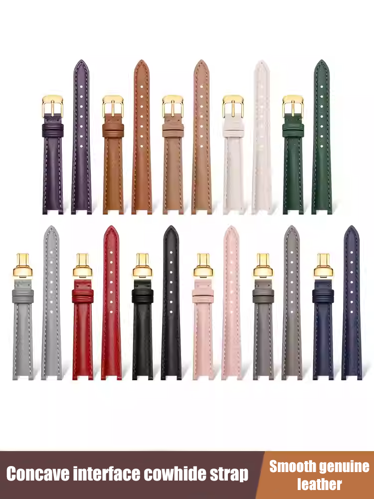 Women'S Accessories Gucci - Tali jam tangan antarmuka cekung kulit