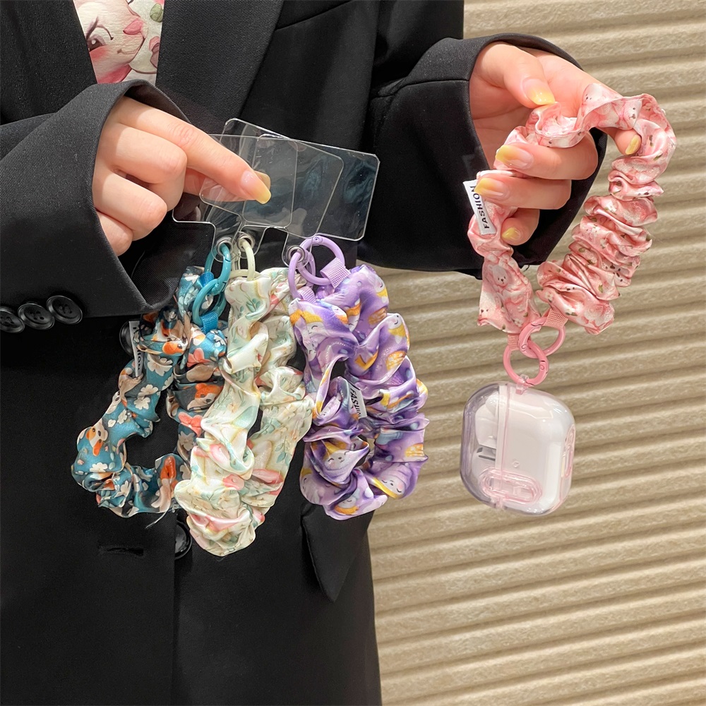 Women'S Key Accessories - Scrunchie Satin Sutra Wanita, Tali Gantungan