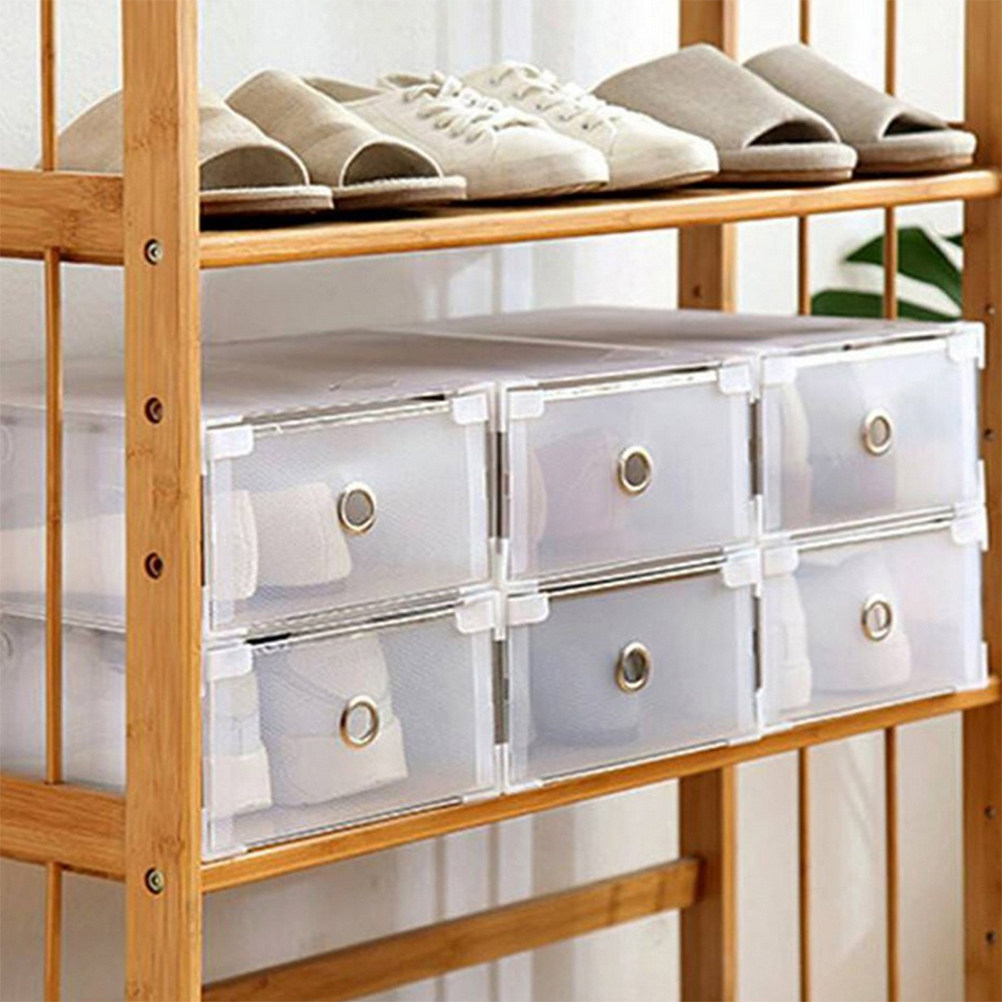 Women Accessories Drawer - 2Pcs Kotak Penyimpanan Sepatu Transparan untuk