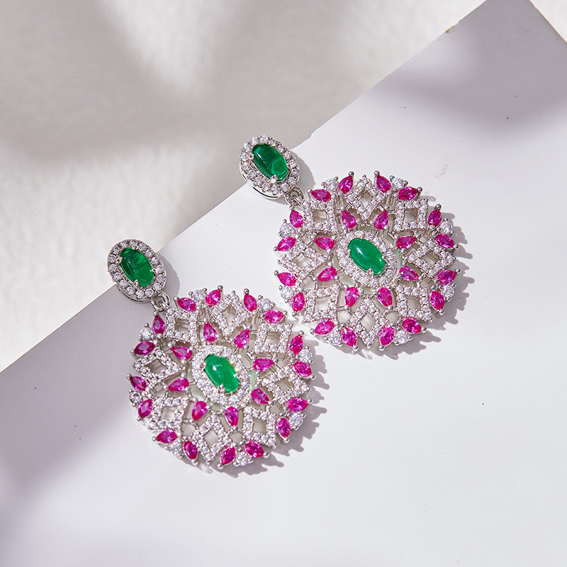Women Accessories Uae - Set Perhiasan Kalung Anting Sweater Panjang