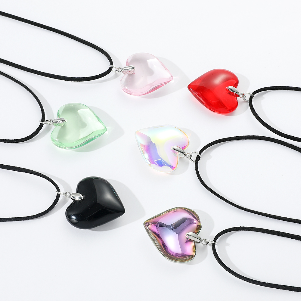 Women Accessories Chain - Kalung Berlapis Ganda dengan Kristal Berbentuk