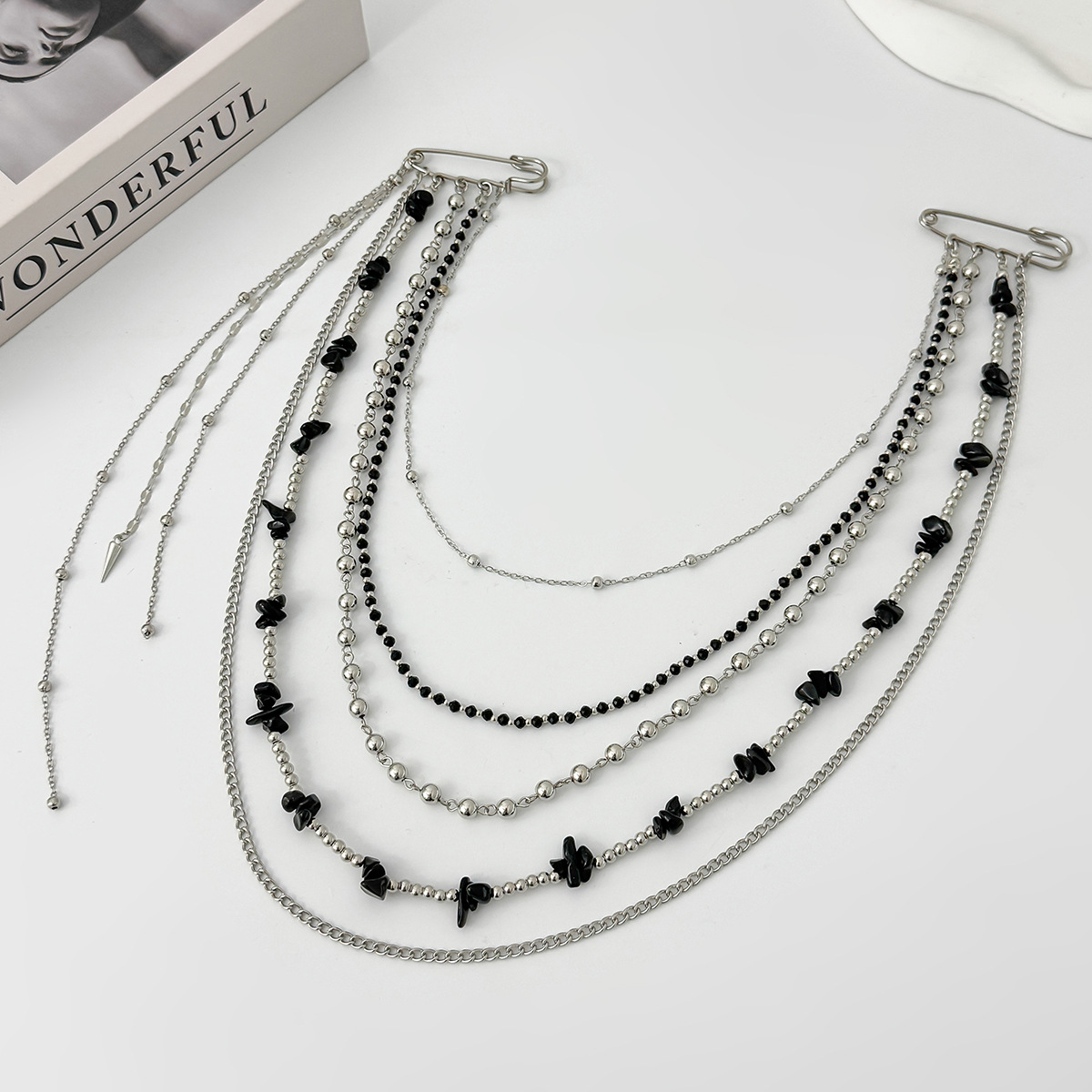 Bros Kristal Panjang Punk Hip  - Women Accessories Chain ulasan dan harga