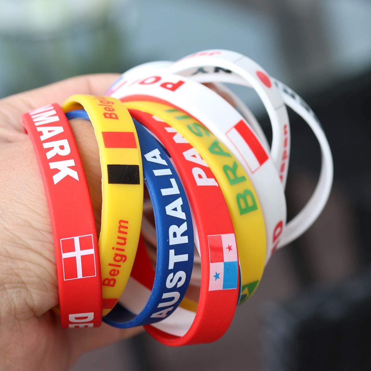 2 buah gelang silikon bendera  - Women Accessories Qatar ulasan dan harga