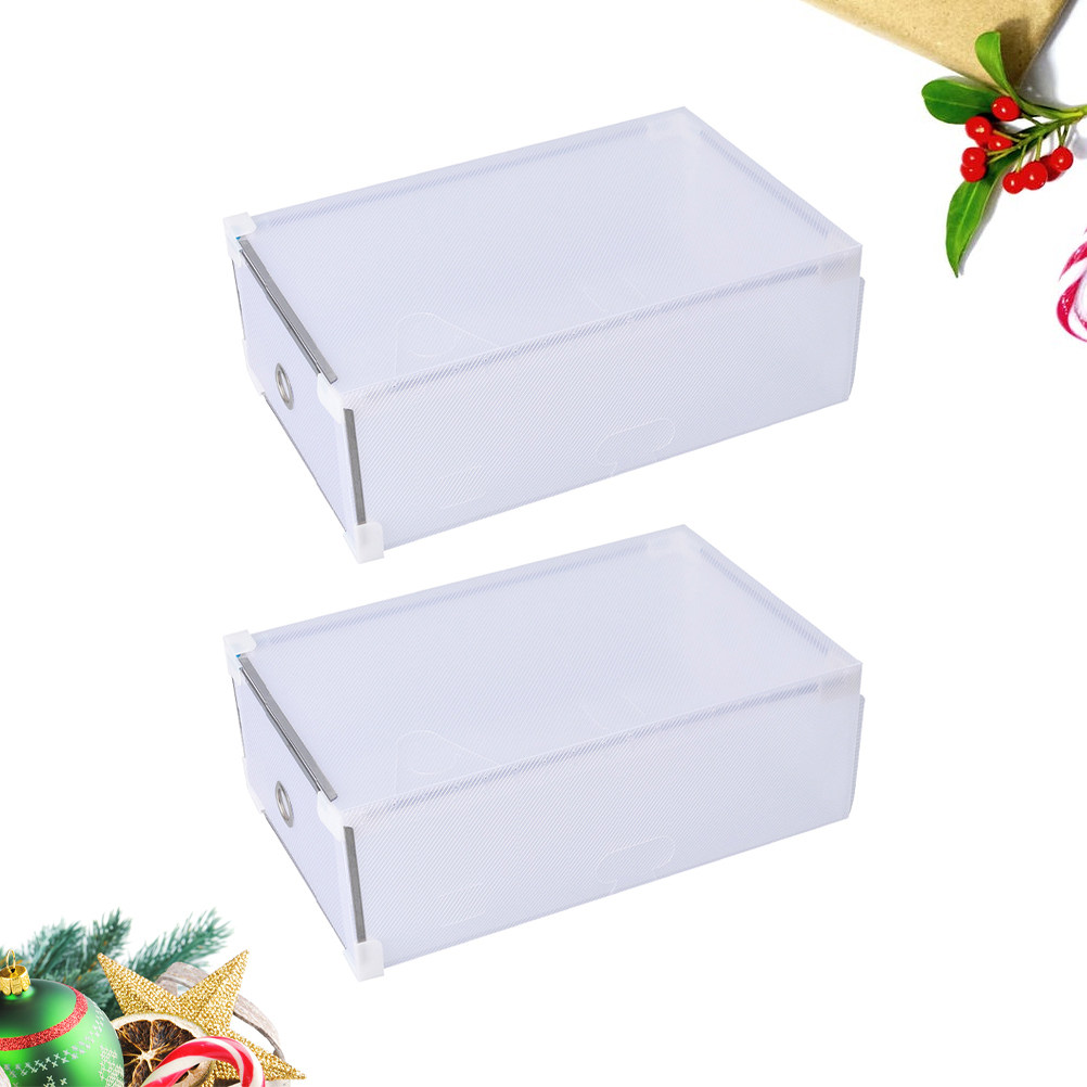 2Pcs Kotak Penyimpanan Sepatu  - Women Accessories Drawer ulasan dan harga